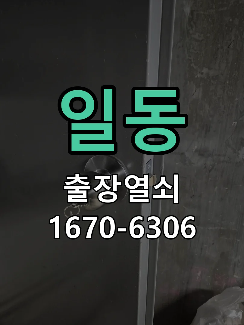 안산시 일동 도어락 수리 현장 도착 후 상태 확인