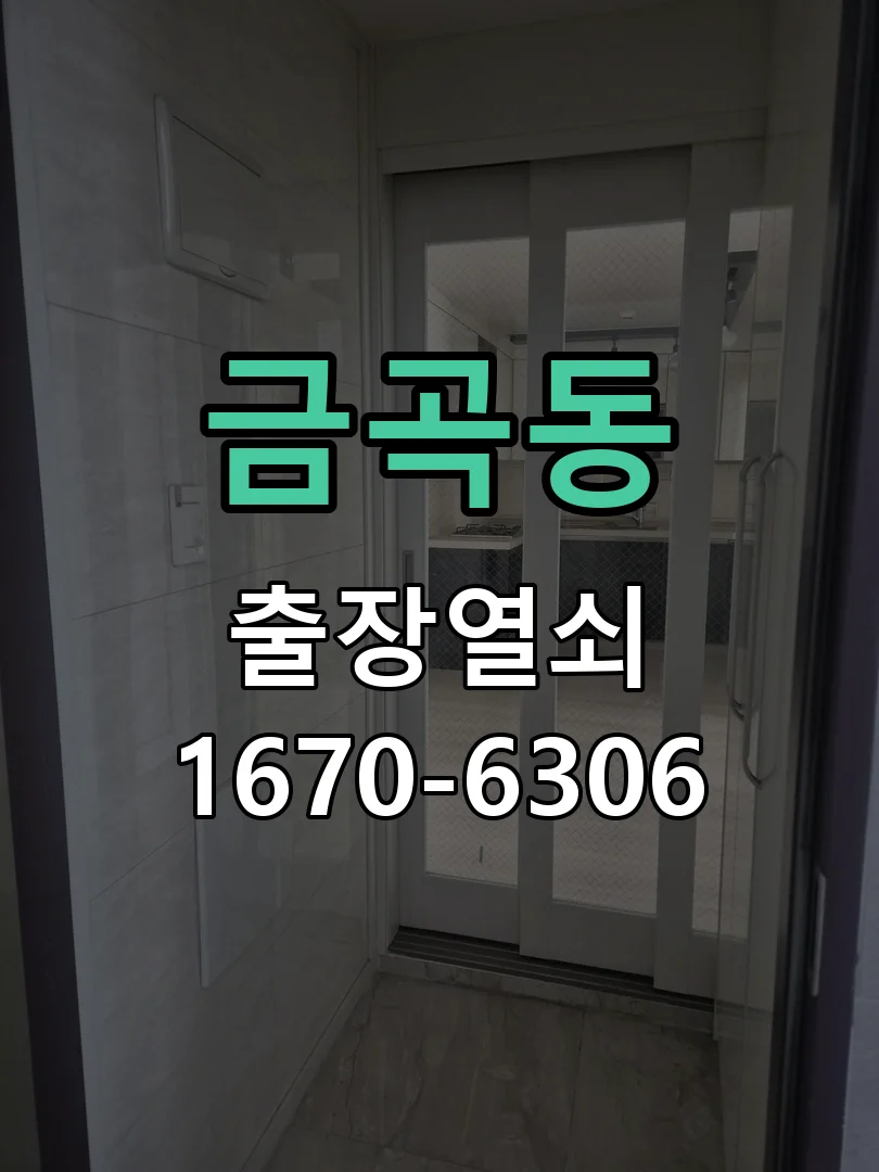 화성시 금곡동 출장 열쇠 작업 진행 장면