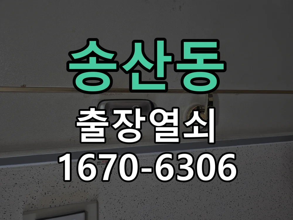 화성시 송산동 현관문 개문 작업 완료 후 점검